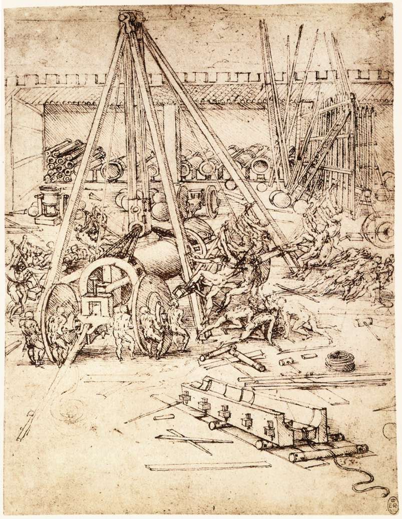 top dökümhanesi by Leonardo da Vinci