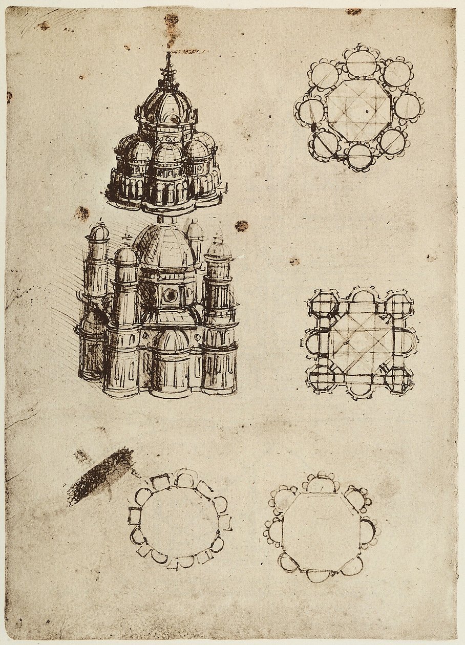 Merkezi planlı binalar, Leonardo da Vinci