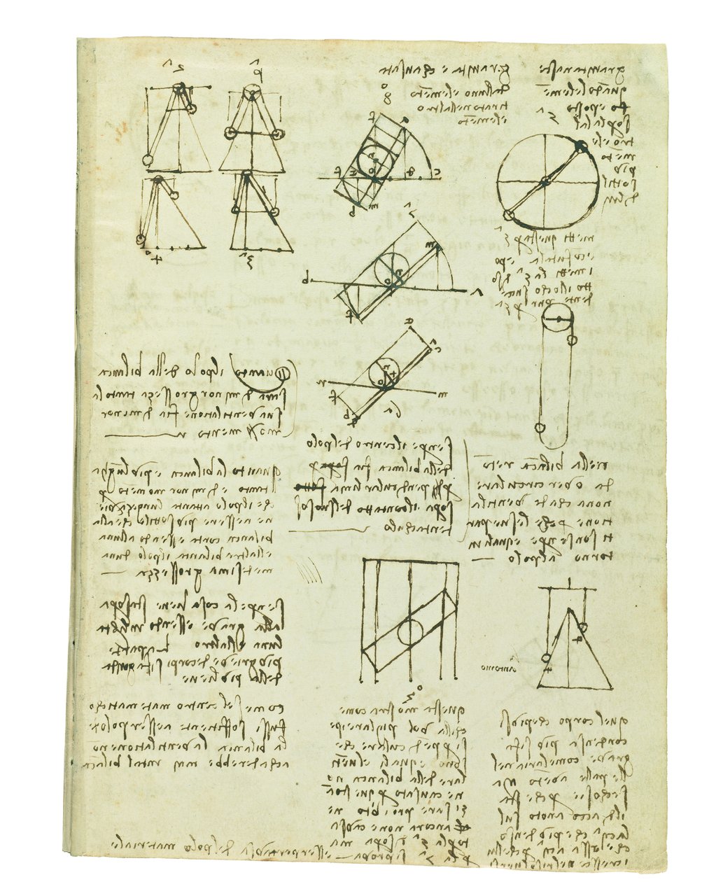 Kuşların uçuşuyla ilgili kodeks, Folio 1 recto by Leonardo da Vinci