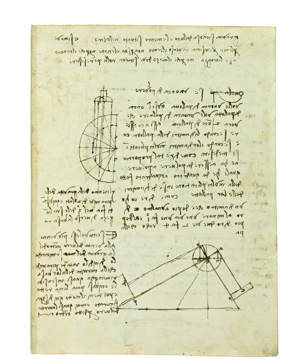 Kuşların uçuşuyla ilgili kodeks, Folio 2 recto by Leonardo da Vinci