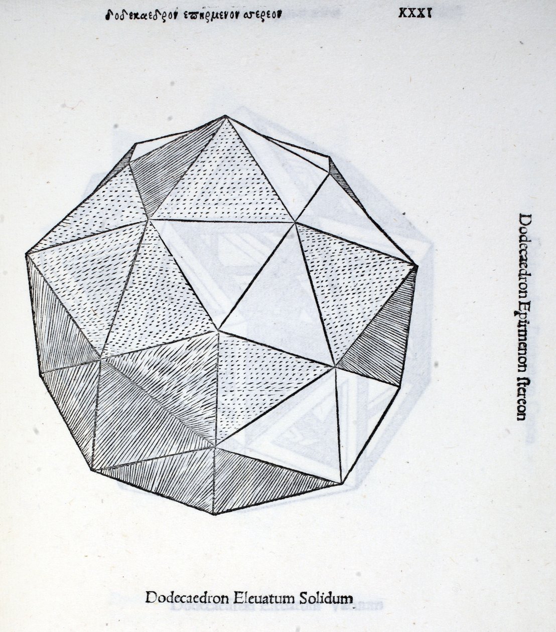 Dodecahedron yükseltilmiş solidus, Luca Pacioli