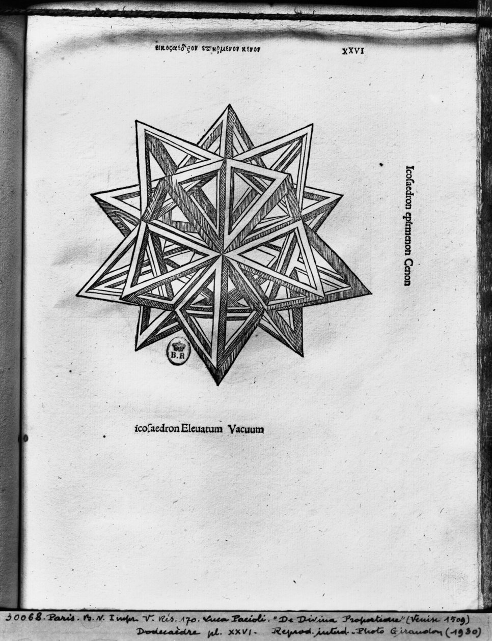 Dodecahedron, Luca Pacioli
