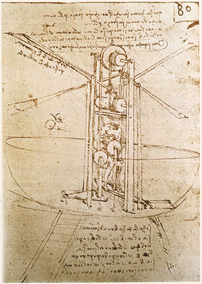Uçuş aracı by Leonardo da Vinci