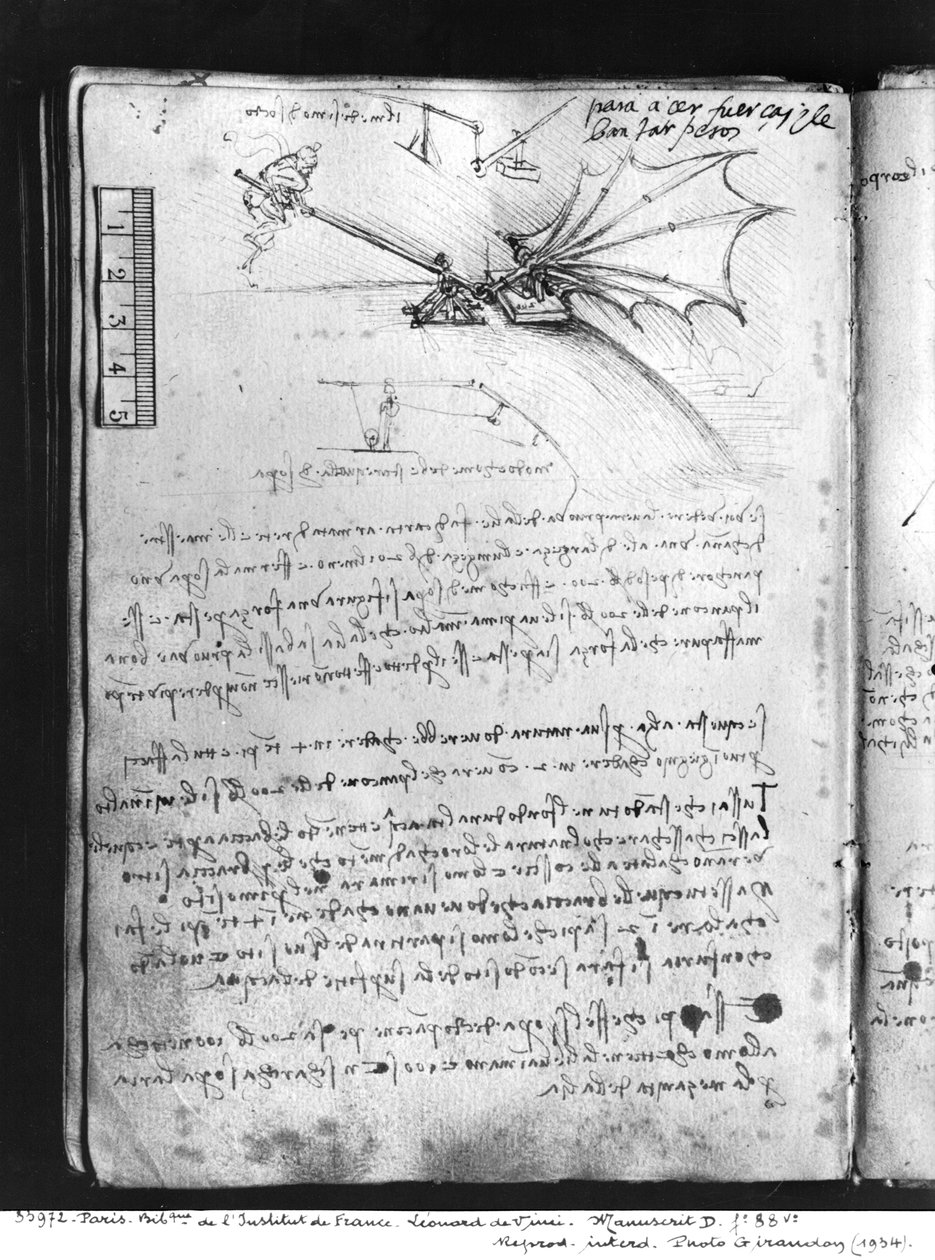 MS B fol.88v Bir kanadın yük toleransını test etme, 1487-90 (kağıt üzerinde kalem ve mürekkep) by Leonardo da Vinci