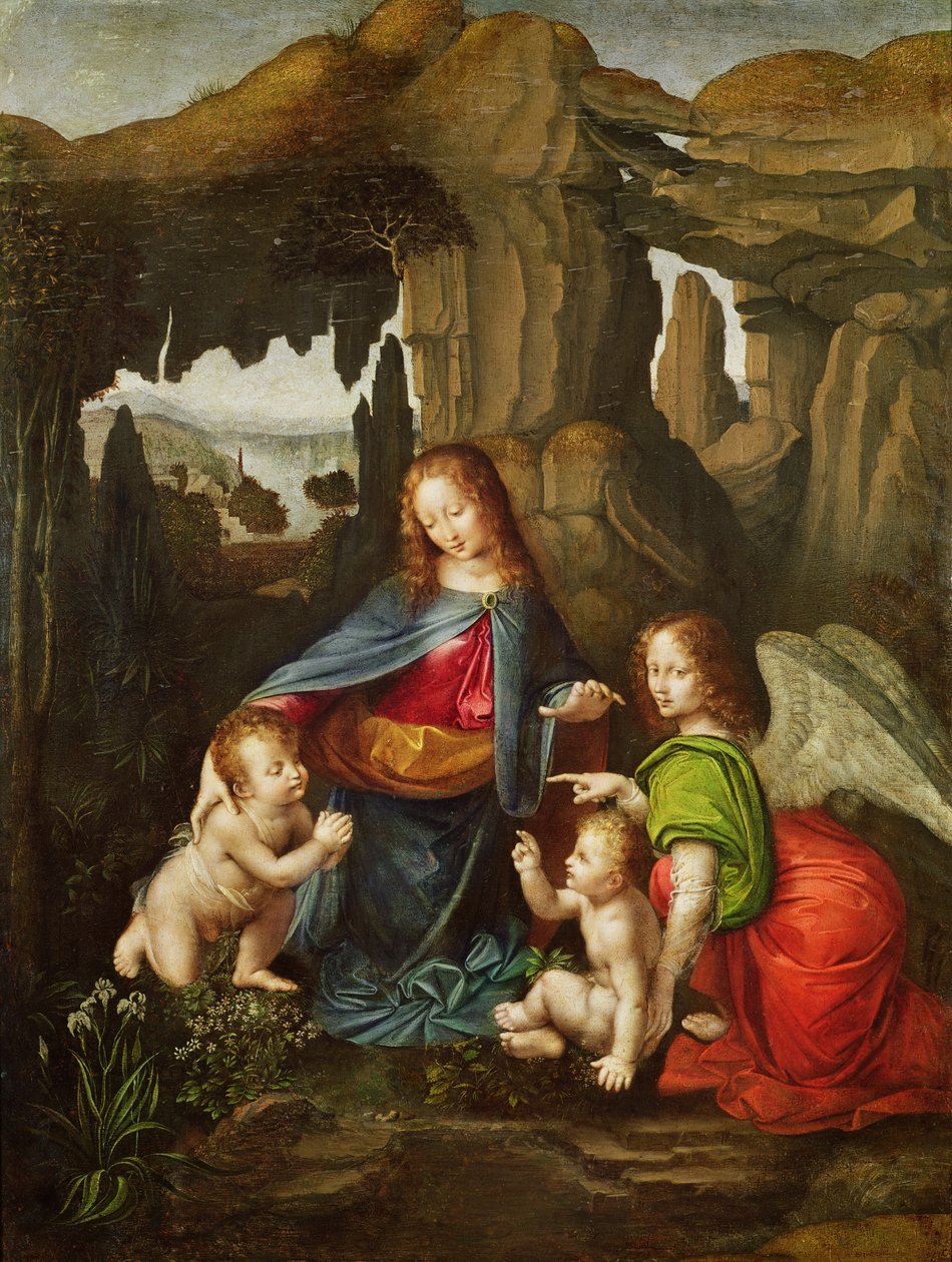 Madonna of the Rocks  by Leonardo da Vinci
