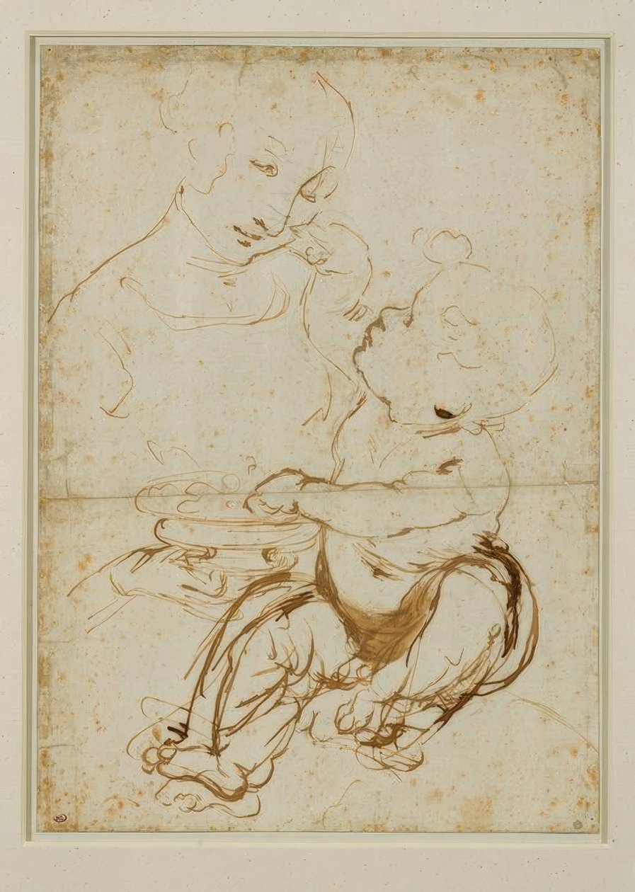 Meryem ile çocuk, sözde Madonna meyveleri ile by Leonardo da Vinci