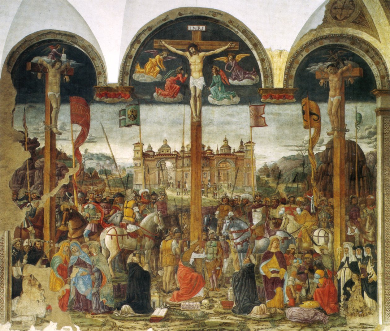Montorfano, çarmıha germe, by Leonardo da Vinci