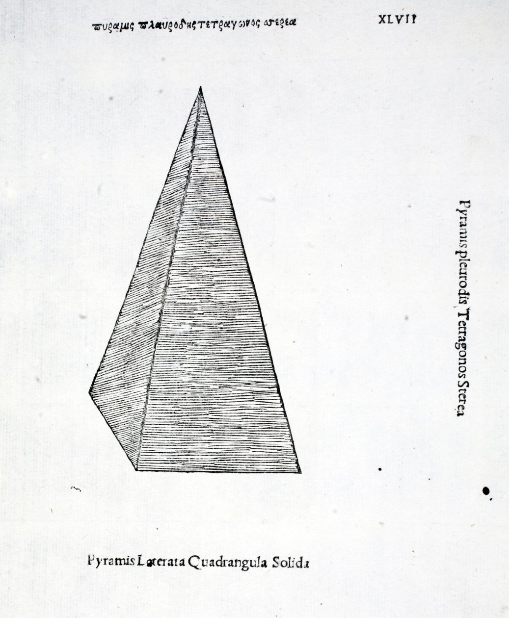Katı bir kare piramit, Luca Pacioli