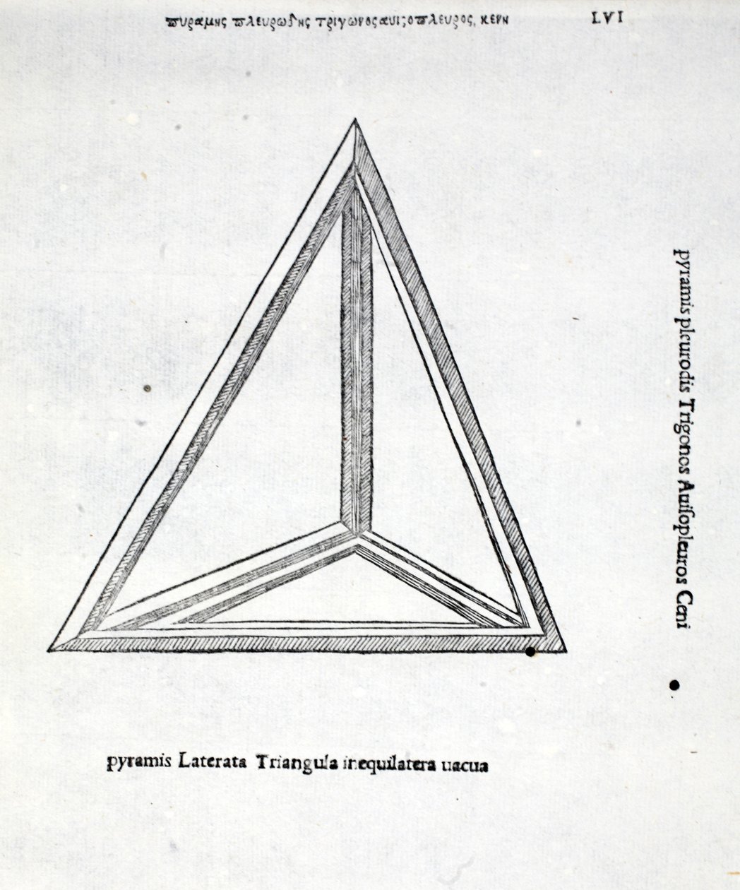 Boş bir dikdörtgen piramit, Luca Pacioli