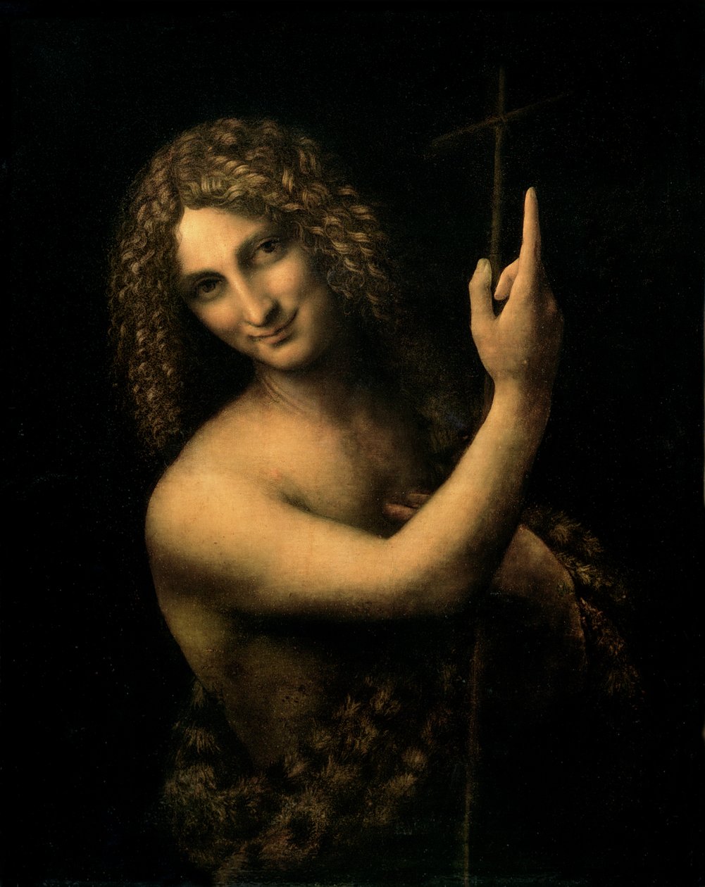 Vaftizci Yahya, 1513-16 by Leonardo da Vinci