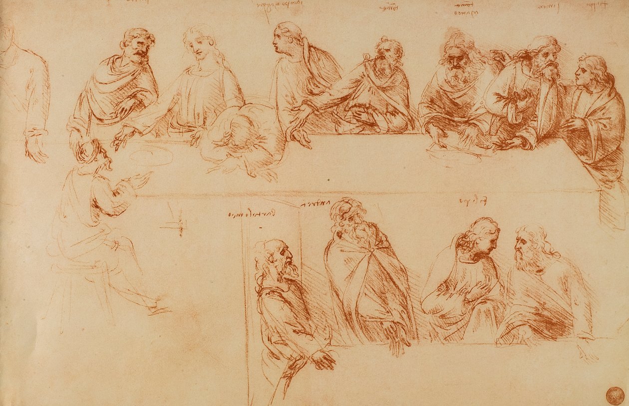 Son Akşam Yemeği Çalışması: Leonardo da Vinci
