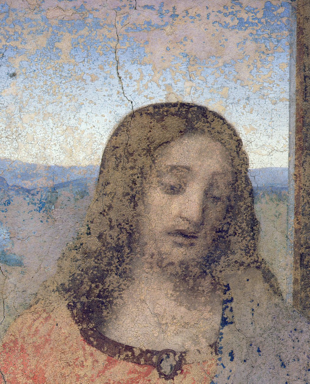 Son Akşam Yemeği, 1495-97 (restorasyon sonrası) (161739 detayı) by Leonardo da Vinci