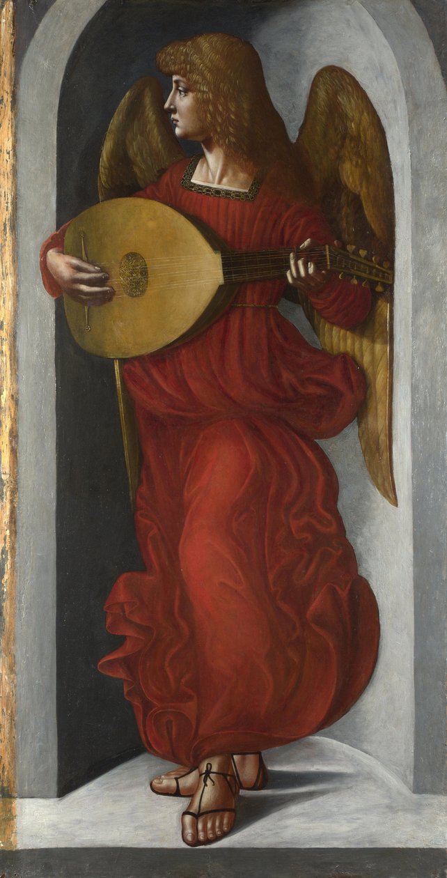 ""Kırmızılı Bir Melek Ud Çalıyor"" Leonardo da Vinci