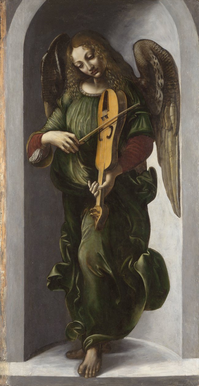 ""Yeşil Bir Melek Eskiyi (Eski) Oynayan"" Leonardo da Vinci