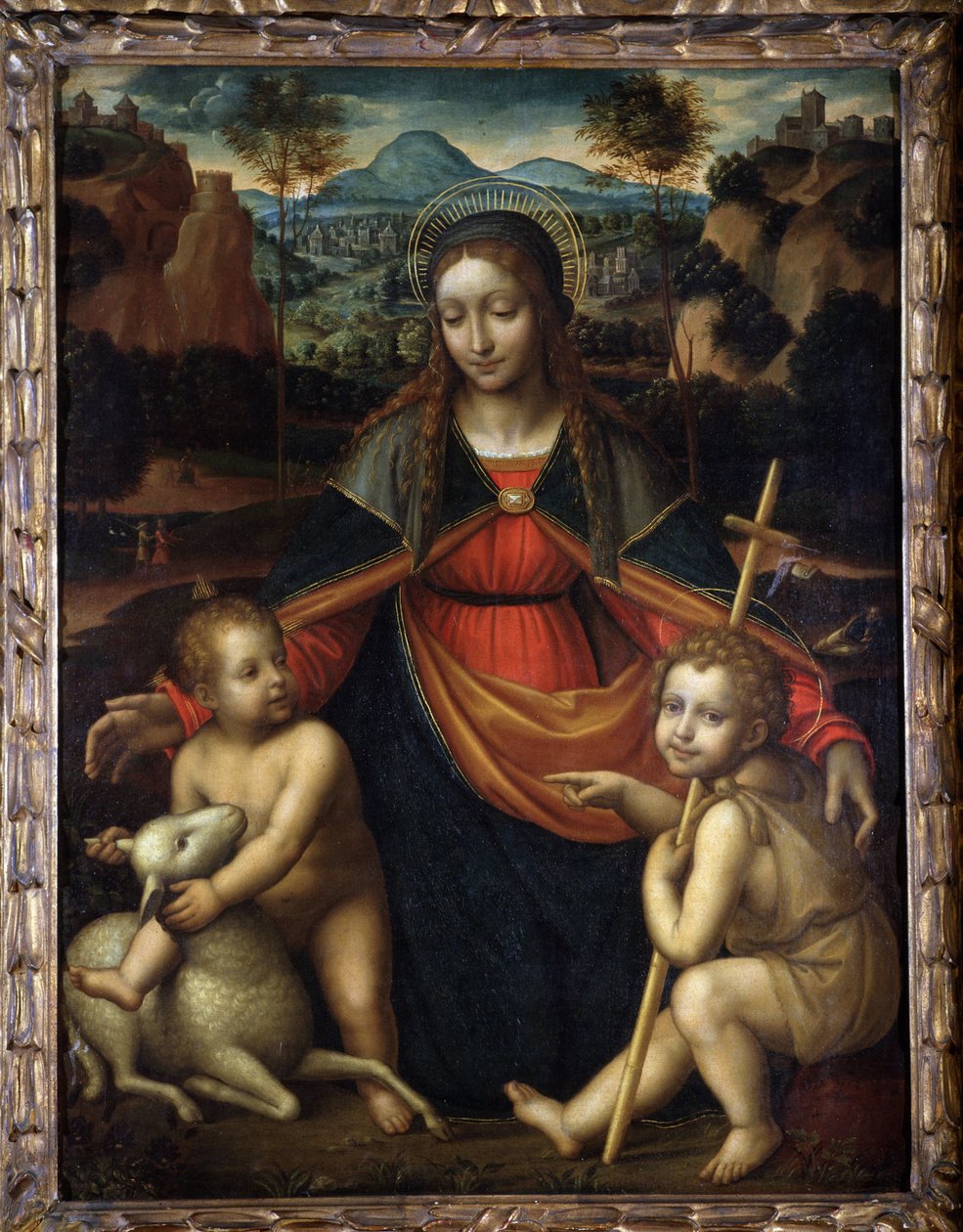 Bakire - Leonardo da vinci Okulu, Menton Müzesi by Leonardo da (school of) Vinci