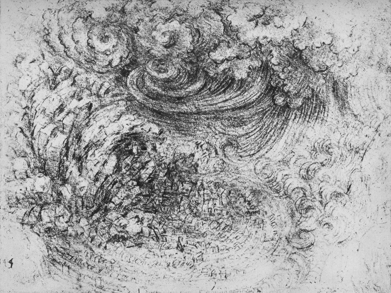 Bir Bulut Patlaması, c1480 1945 by Leonardo da Vinci