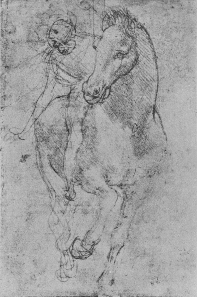 Bir Süvari, c1480 1945 by Leonardo da Vinci
