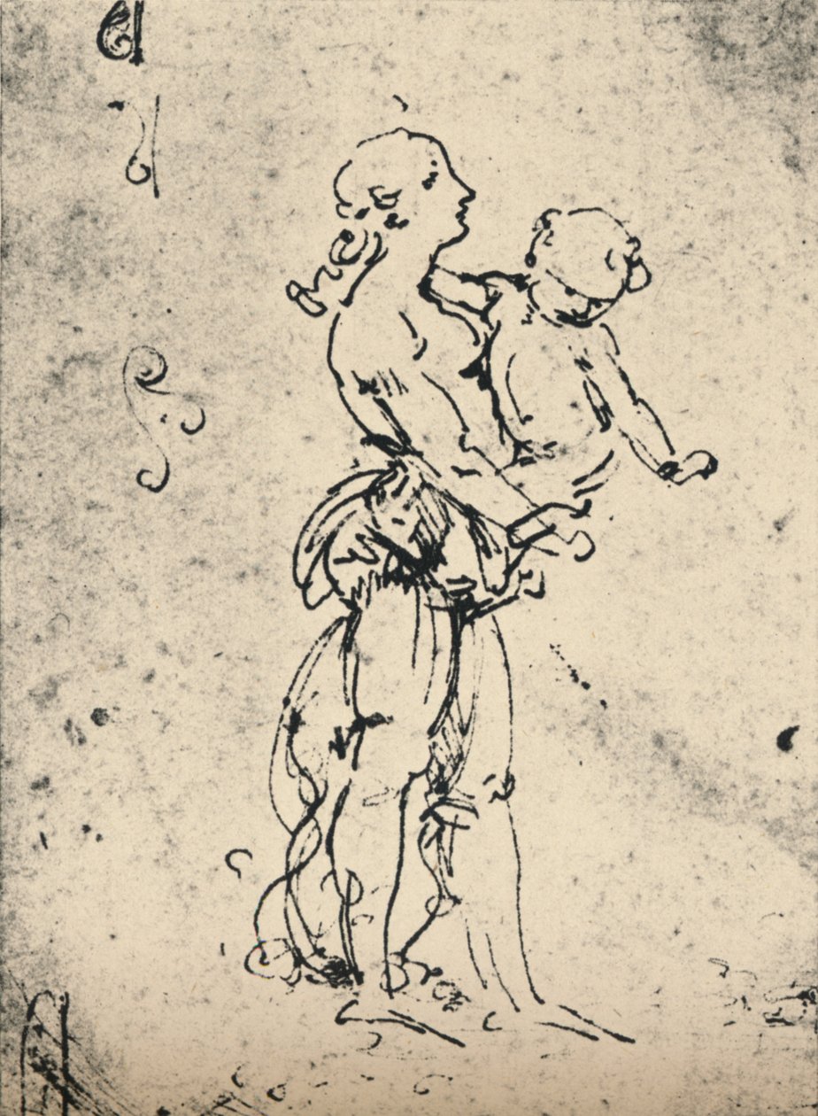 Çocuk Taşıyan Kadın, c1481 1945 by Leonardo da Vinci