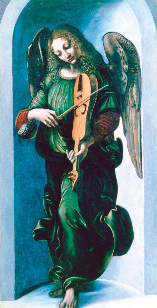 Vielle ile Yeşil Bir Melek, c1500 by Leonardo da Vinci