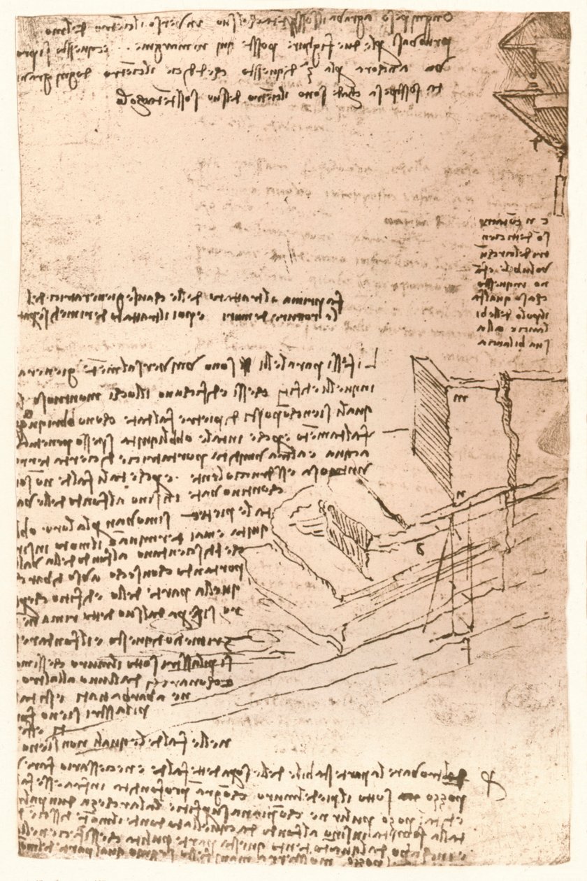 Mimari çizim, c1472-c1519 1883 by Leonardo da Vinci