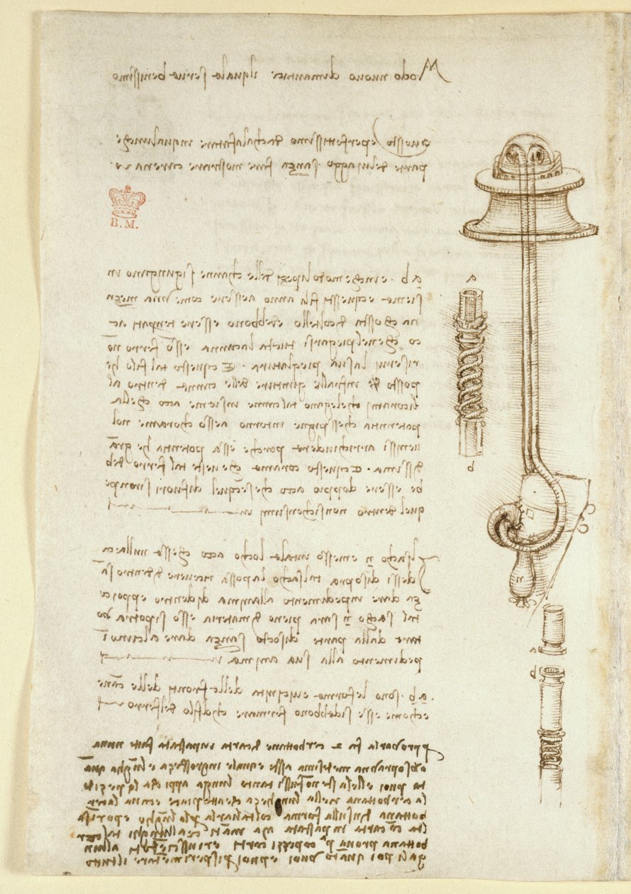 Arundel 263, f.24v Leonardo