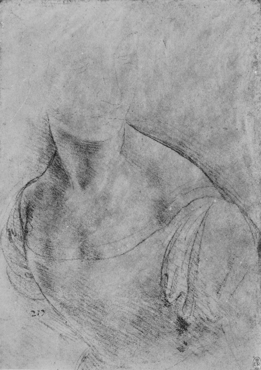 Sola Dönük Kadın Büstü, Başı Hafif İşaretli, c1480 1945 by Leonardo da Vinci