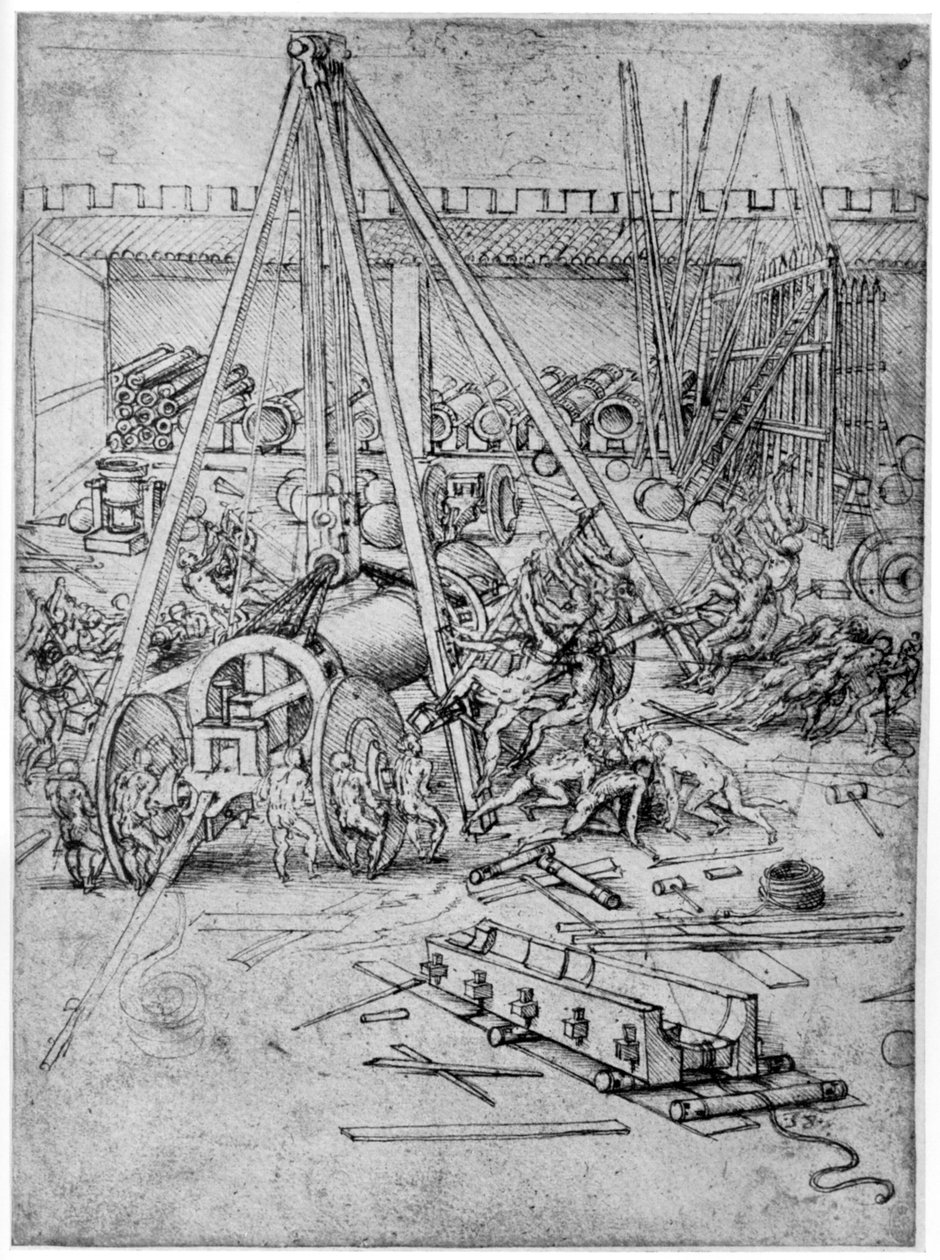 Top dökümhanesi, 1487 1954. by Leonardo da Vinci