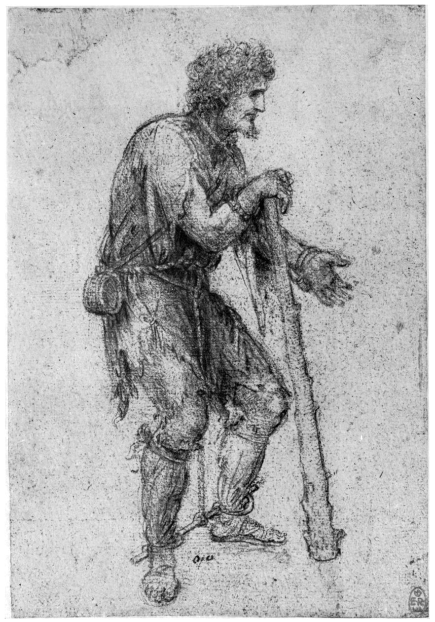 Kostüm Çalışması, 15. yüzyılın sonu veya 16. yüzyılın başı 1954. by Leonardo da Vinci