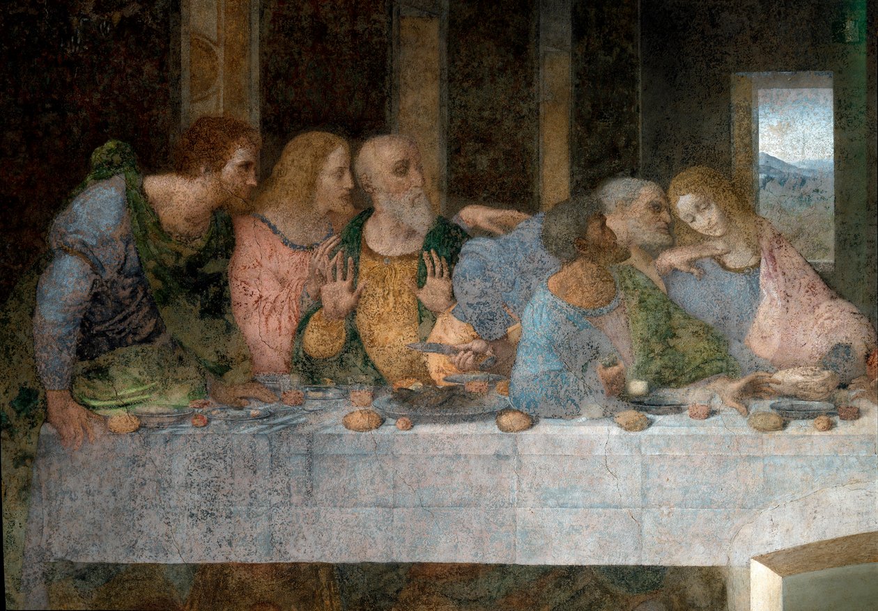 Soldan sağa havari Saint Barthelemy, Alphee, Andre, Judas, Peter ve John