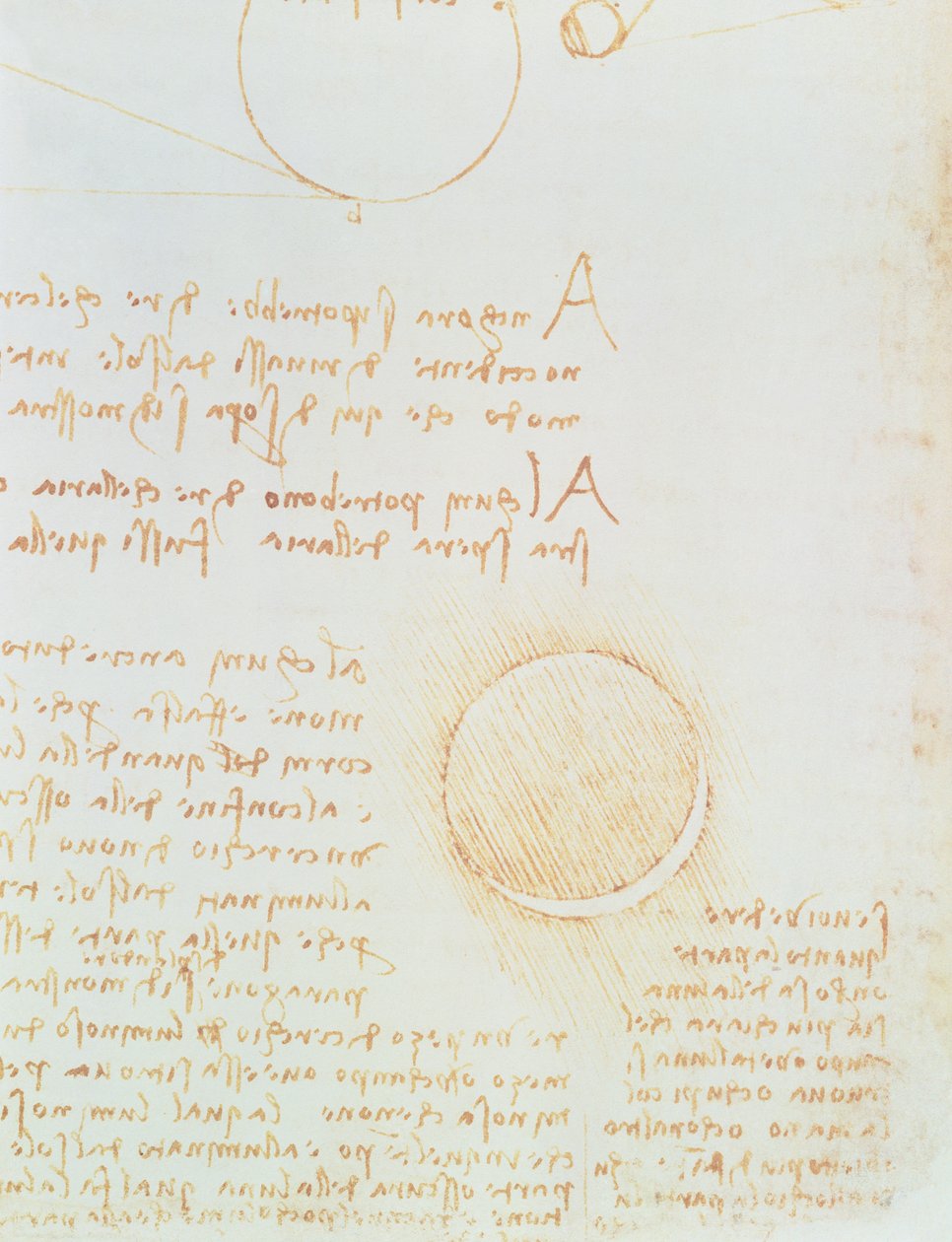 Fol detayı 2r, Codex Leicester