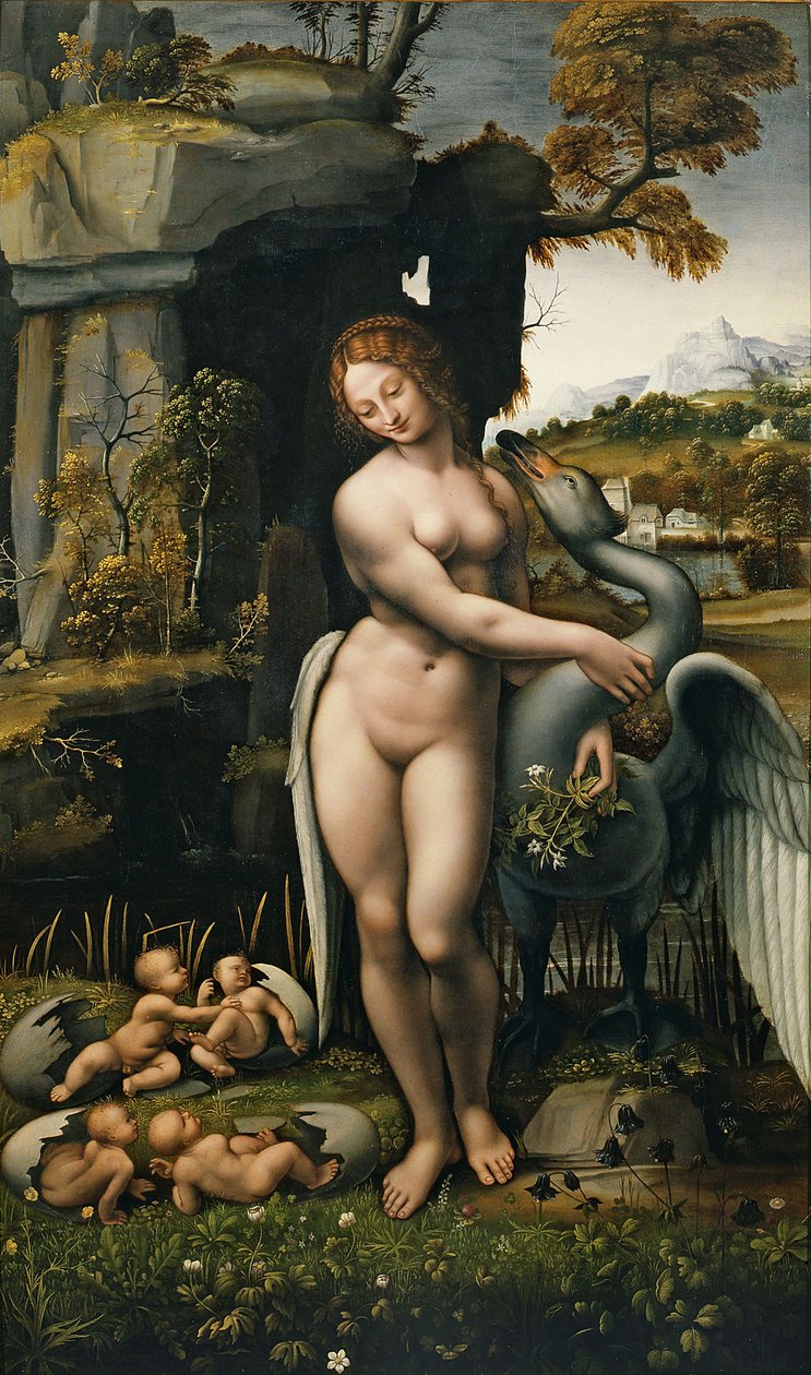 Leda ve Kuğu by Leonardo da Vinci,