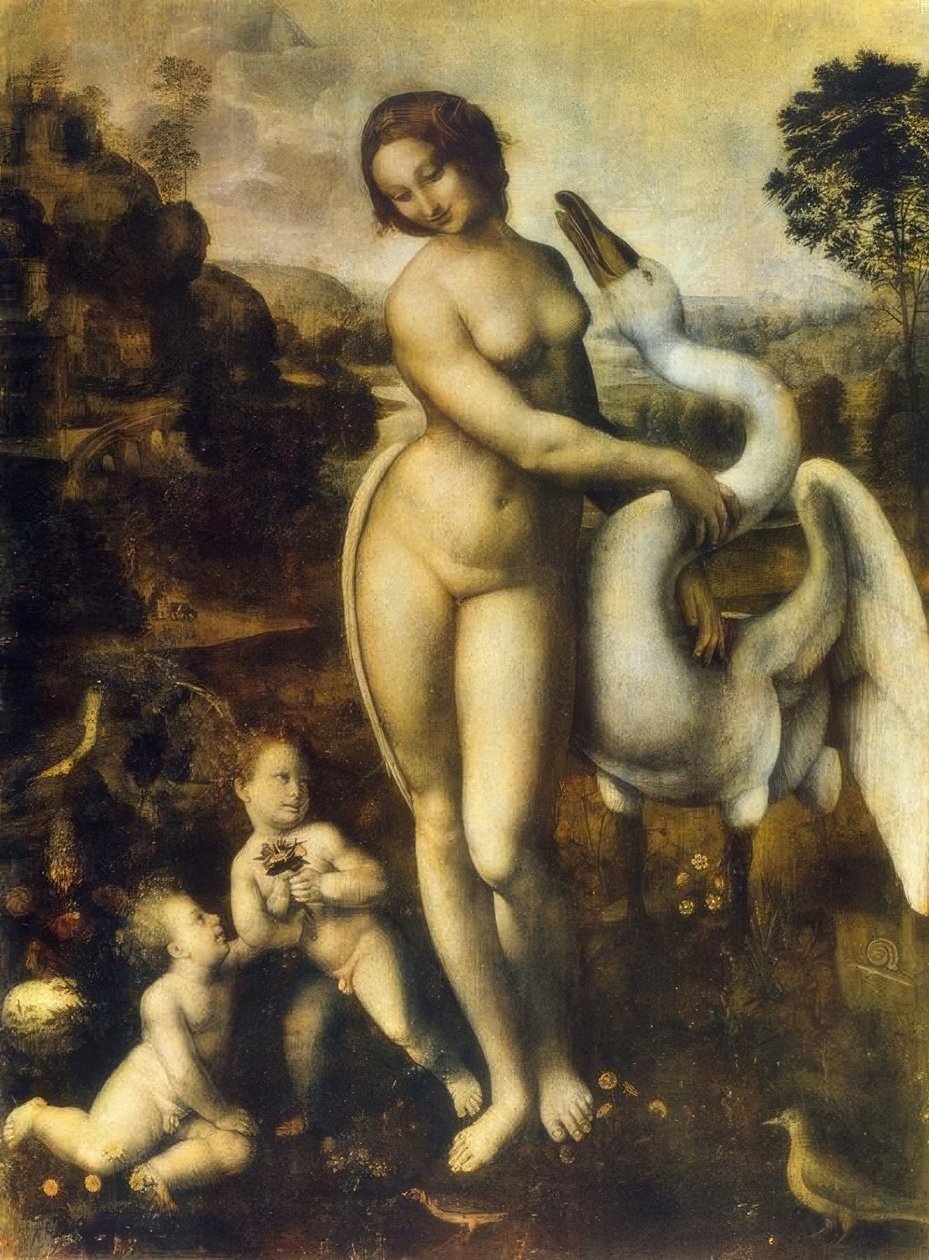 Kuğu ile Leda by Leonardo da Vinci