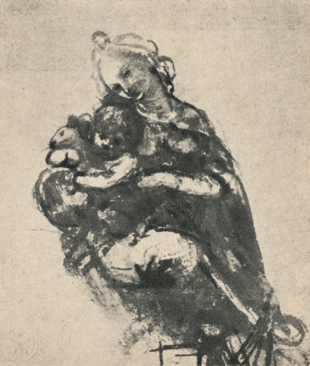 Madonna ve Kedili Çocuk, c1475 1945 by Leonardo da Vinci