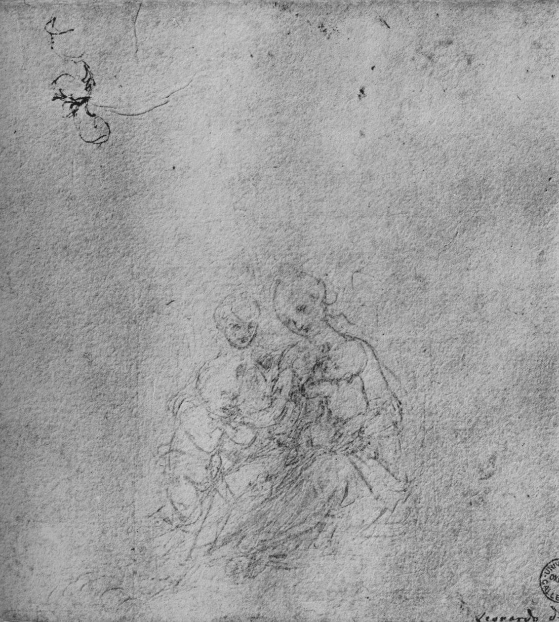Bebek Aziz John ve bir Melek ile Madonna ve Çocuk, c1475 1945 by Leonardo da Vinci