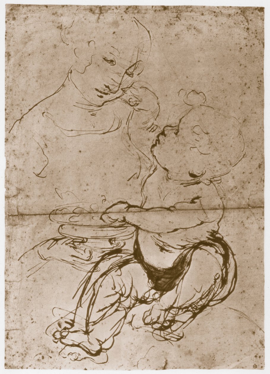 Meyve Tabaklı Madonna, 1480-82 by Leonardo da Vinci
