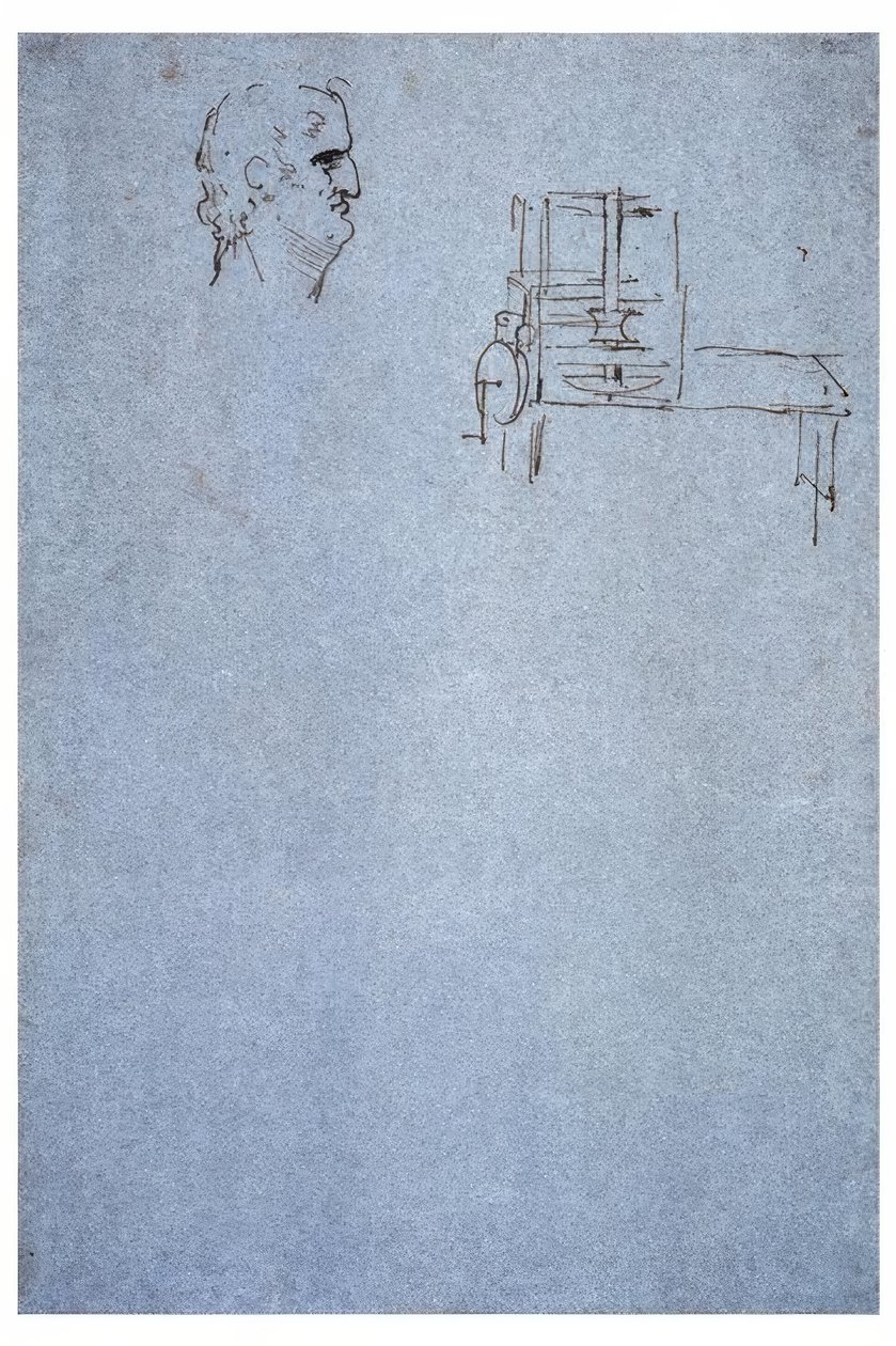 erkek profil portre by Leonardo da Vinci