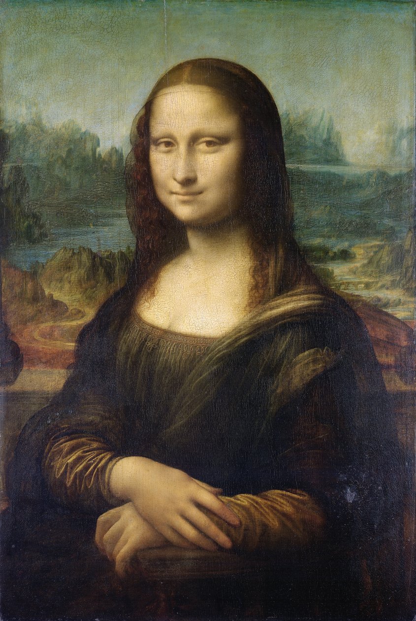 Mona Lisa, c.1503-6 (panelde yağlı boya) by Leonardo da Vinci