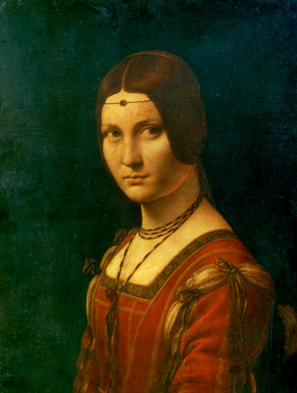 Meçhul Bir Kadının Portresi La Belle Ferroniere, c1490 by Leonardo da Vinci