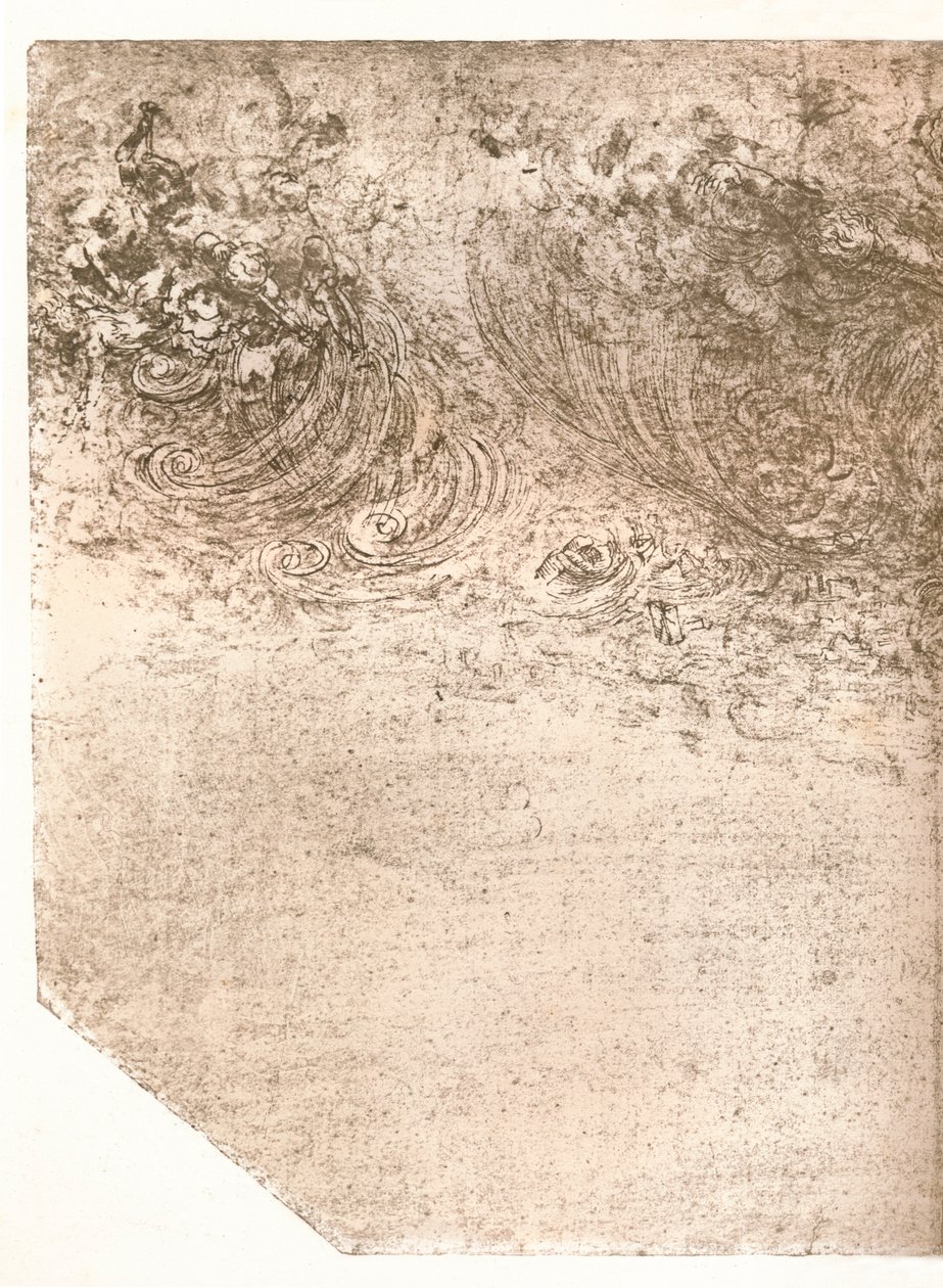 Bir fırtınanın temsili, c1472-c1519 1883. by Leonardo da Vinci