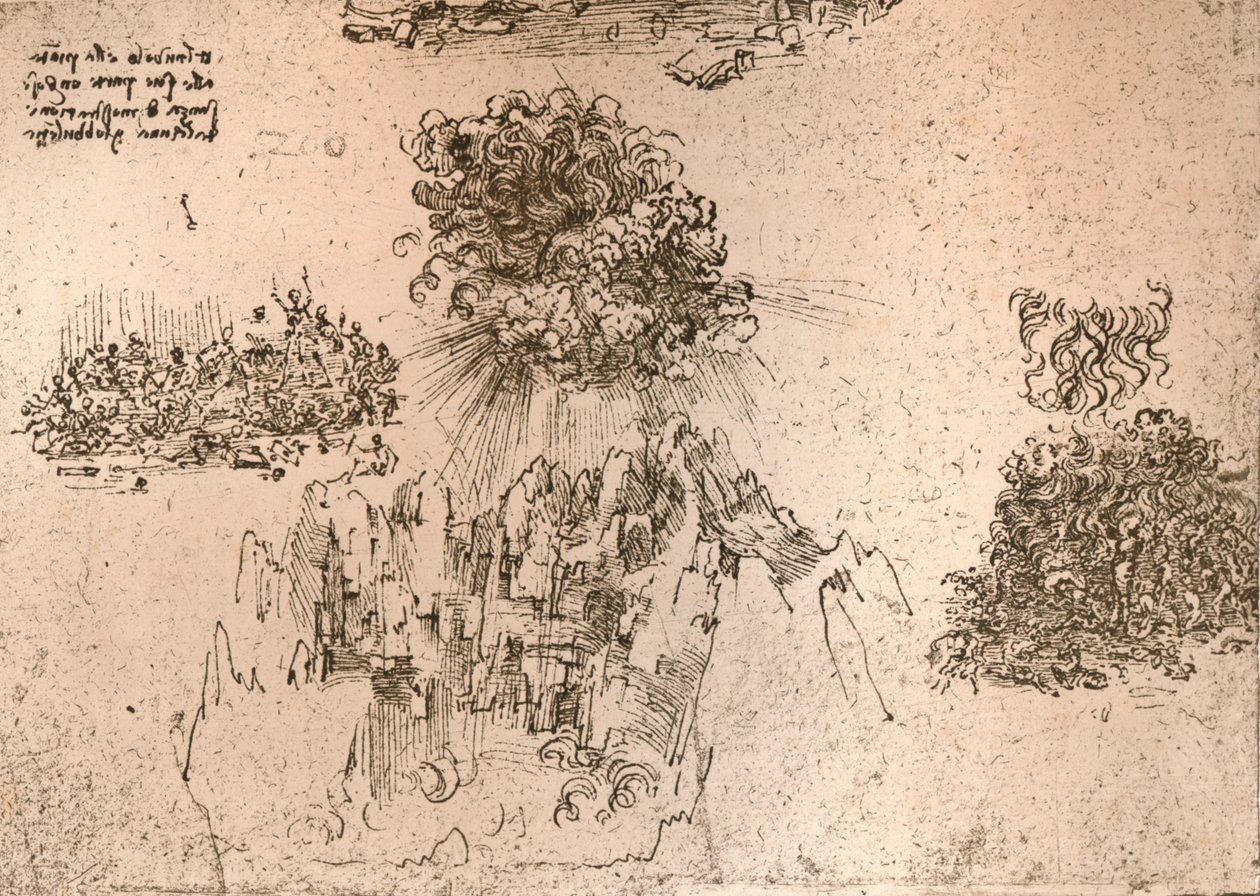 Doğal fenomenlerin temsili, c1472-c1519 1883 by Leonardo da Vinci