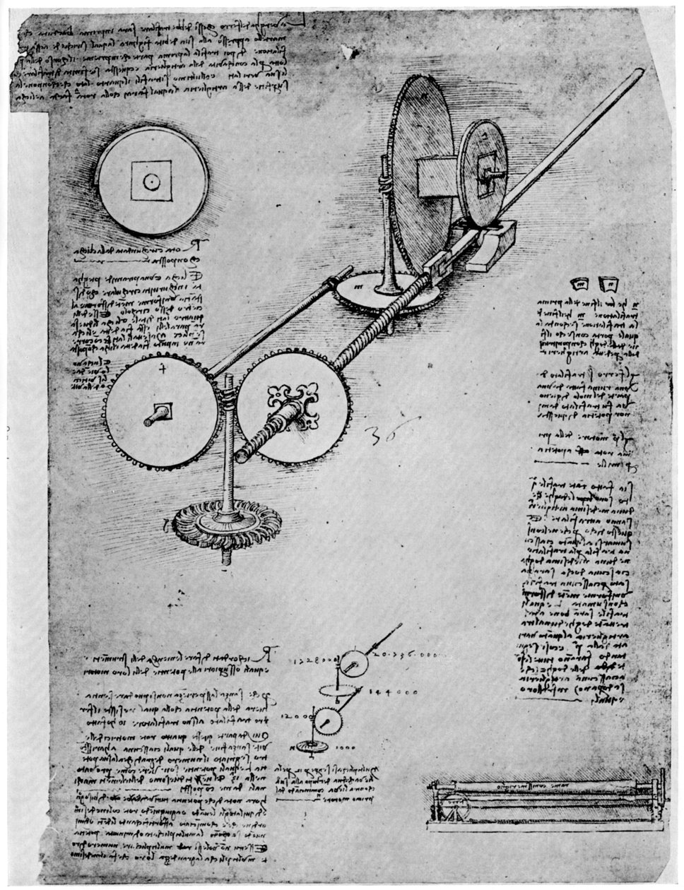 Bir haddehanenin taslağı, c1500-1510 1954 by Leonardo da Vinci