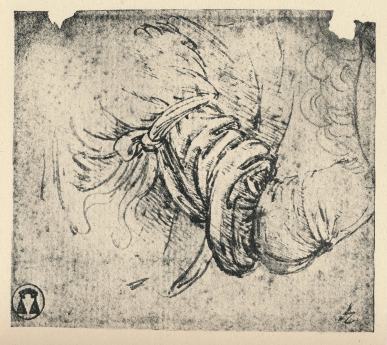 Müjde için kol çalışması, 1470-1473 1945 by Leonardo da Vinci