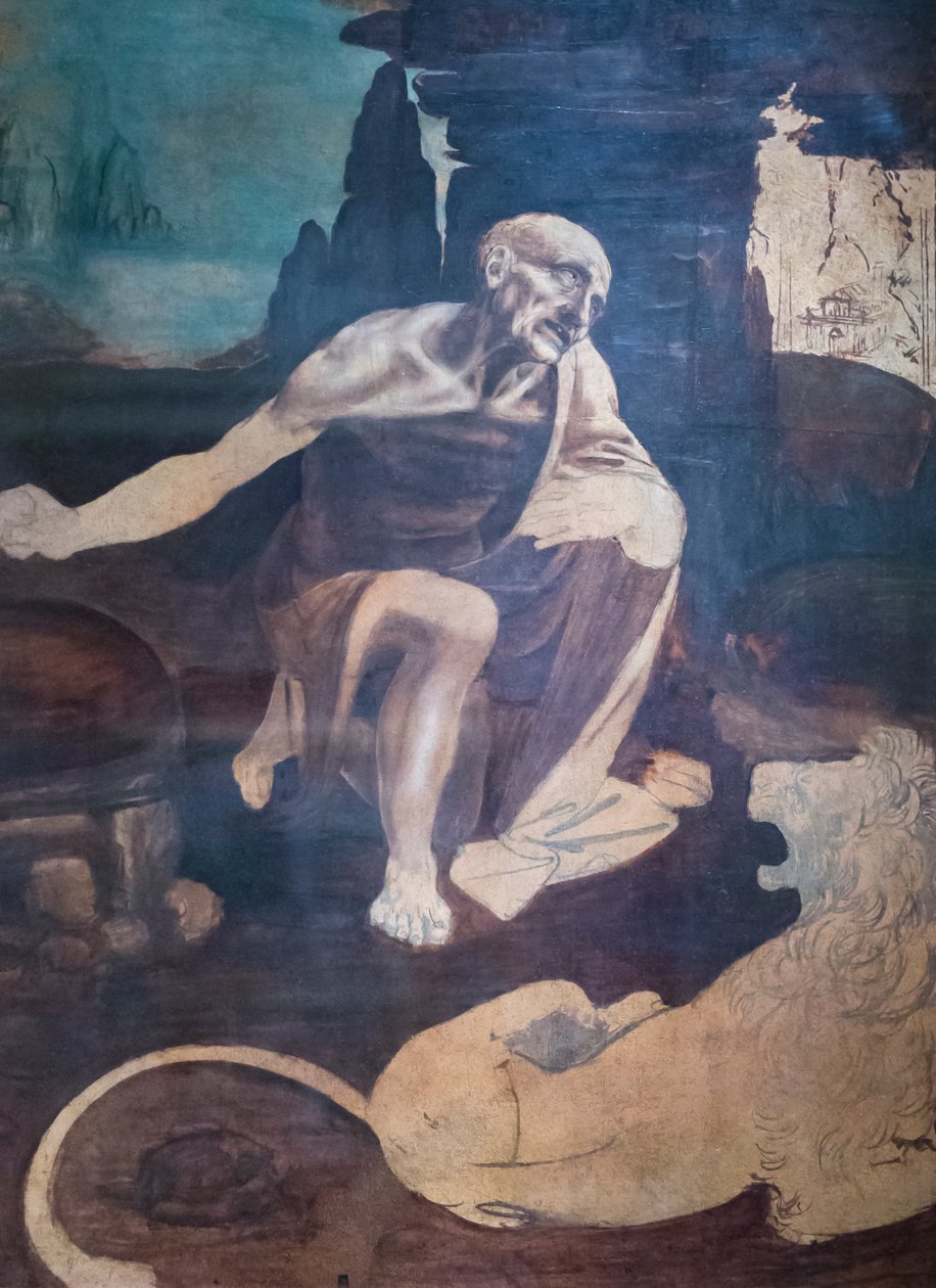 Aziz Jerome, 1480-82 dolayları by Leonardo da Vinci