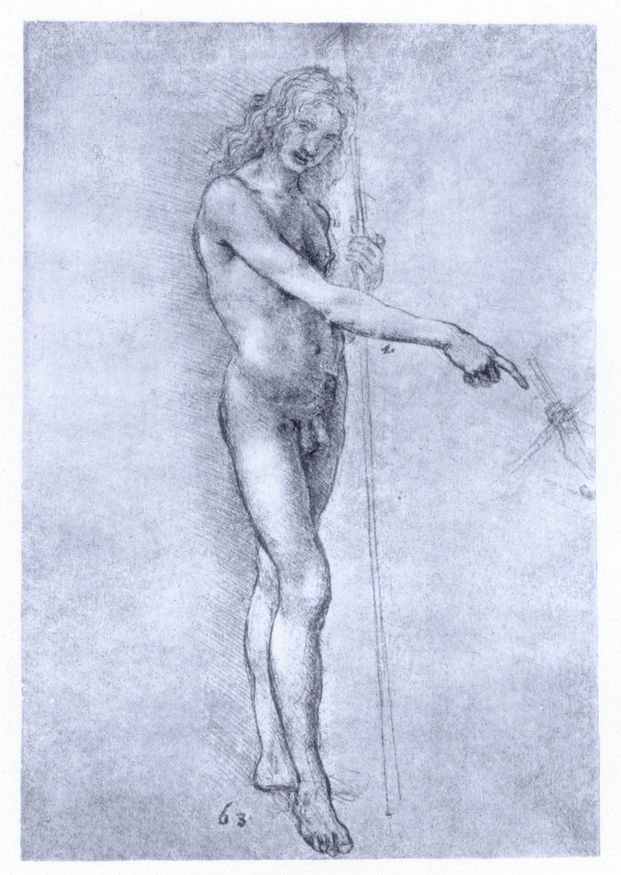 Vaftizci Yahya, c1478. by Leonardo da Vinci