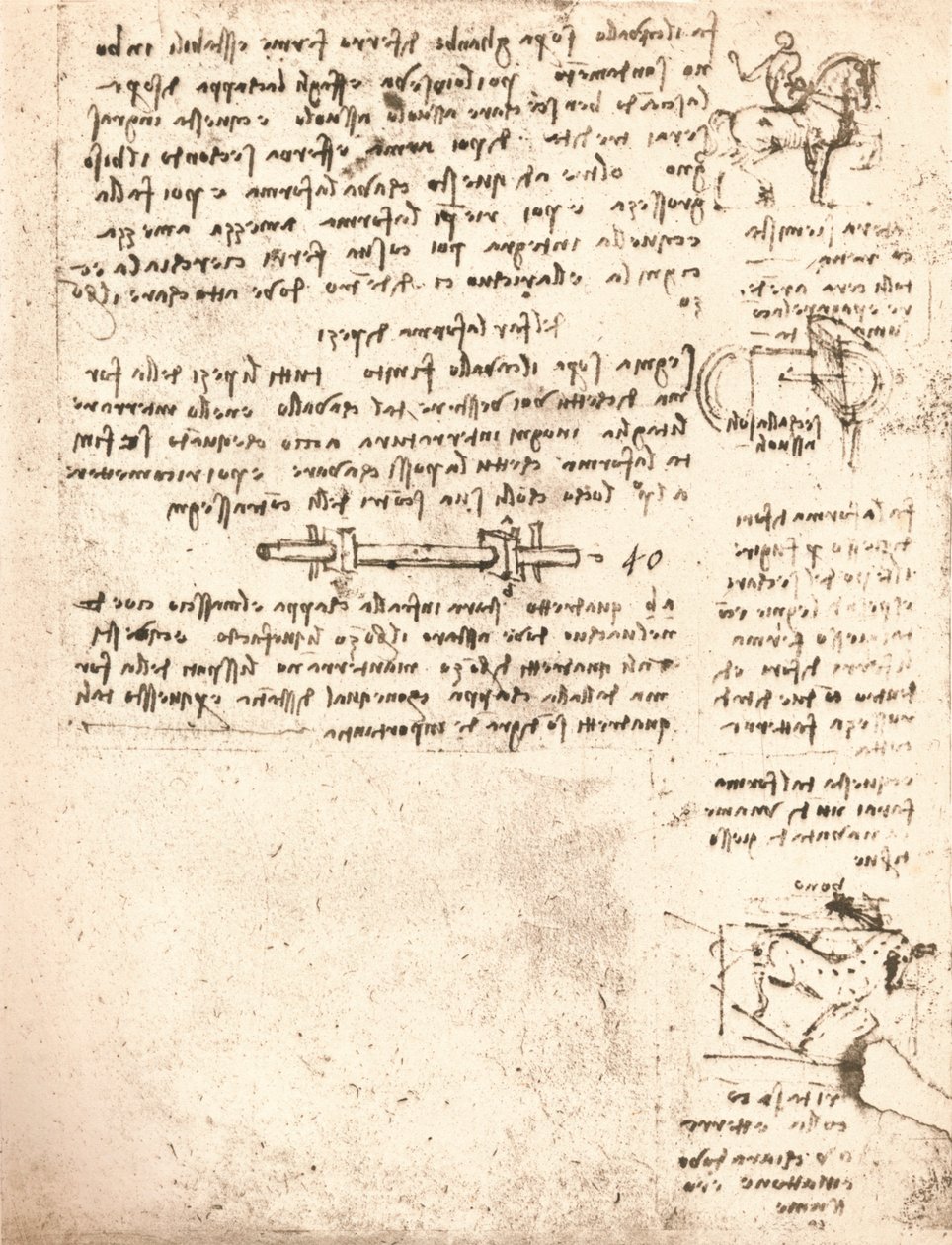 Sforza Anıtı için Çalışma, c1482-c1499 1883 by Leonardo da Vinci