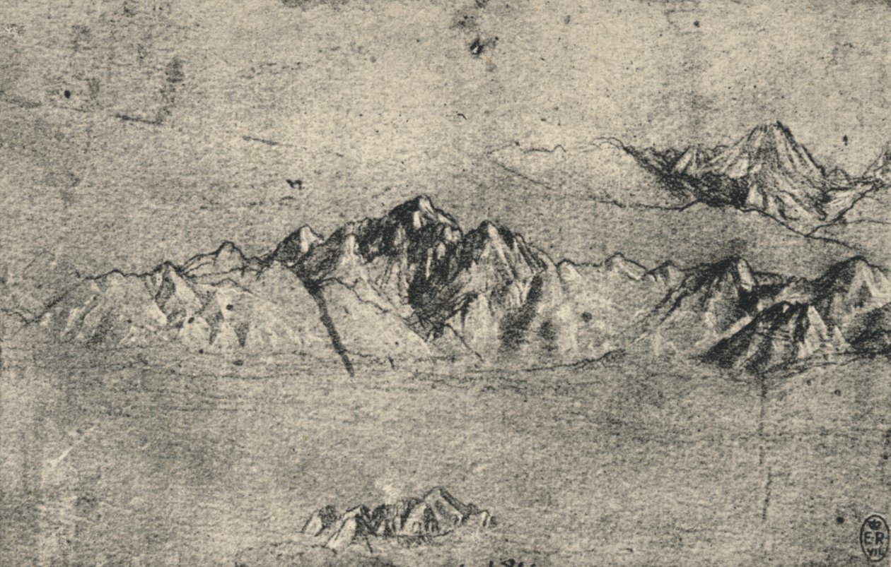 Sıradağlar Çalışması, c1480 1945 by Leonardo da Vinci
