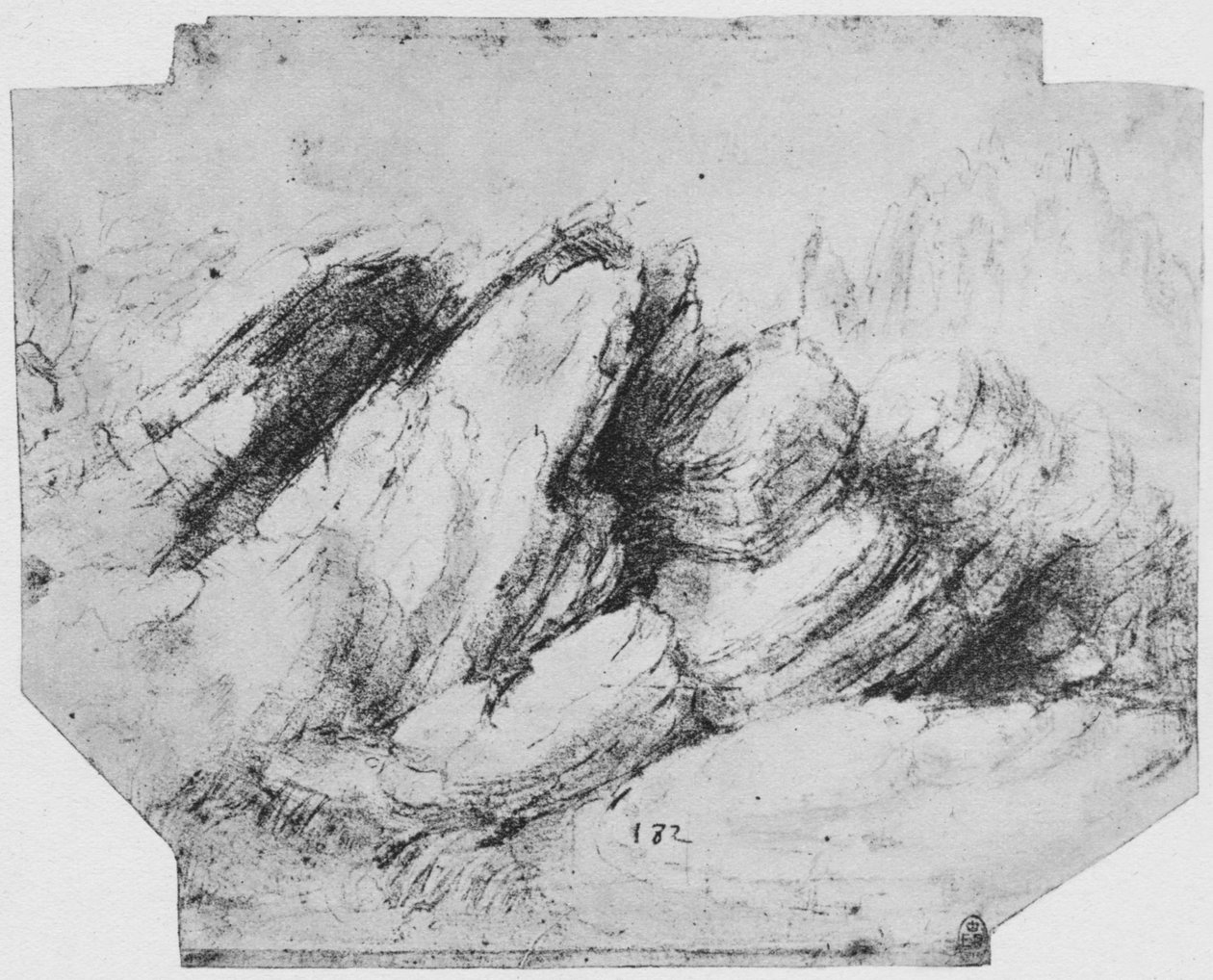 Kaya Oluşumlarının İncelenmesi, c1480 1945 by Leonardo da Vinci