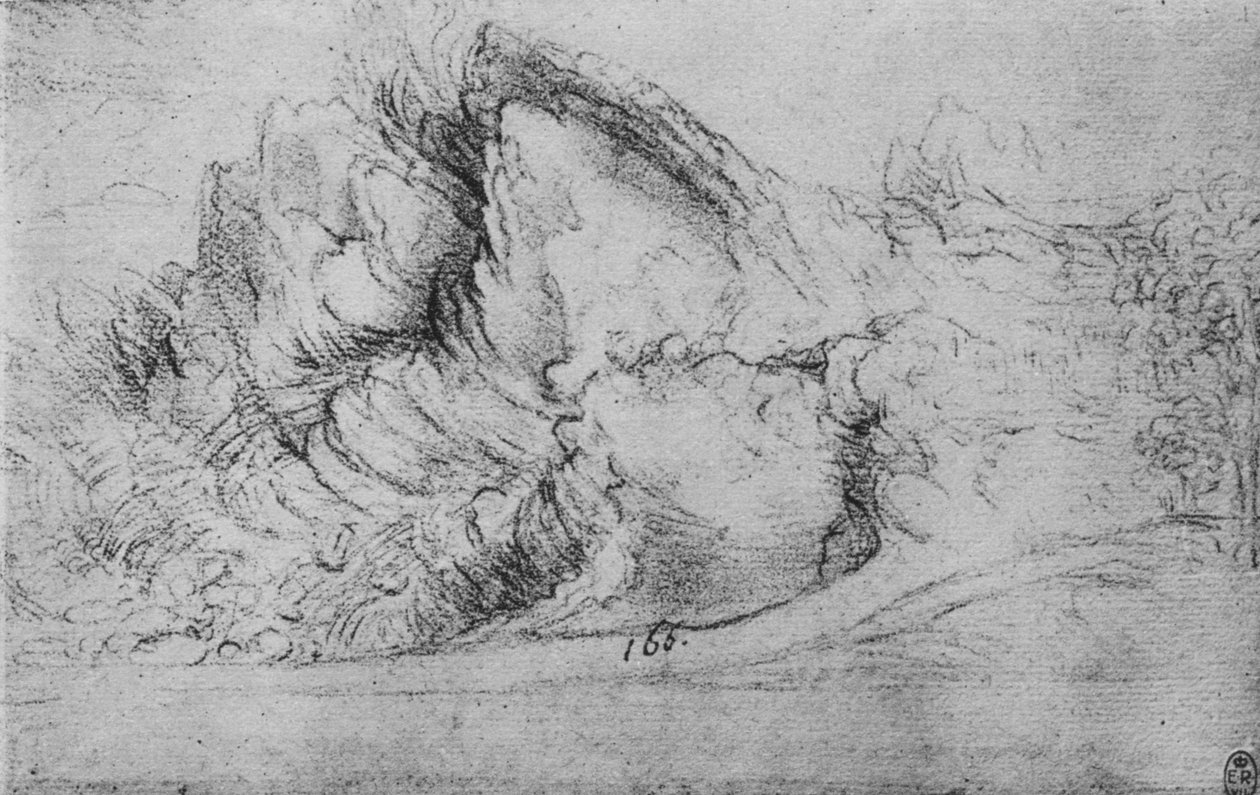 Kaya Oluşumlarının İncelenmesi, c1480 1945 by Leonardo da Vinci