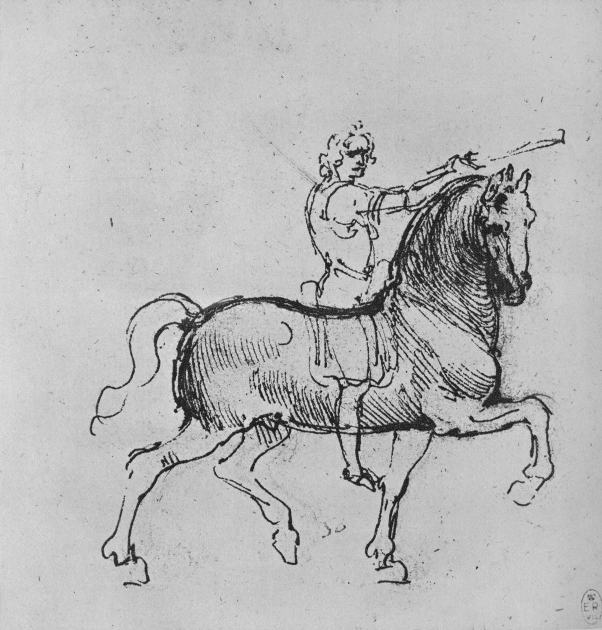 Bir Süvari Çalışması, c1480 1945 by Leonardo da Vinci