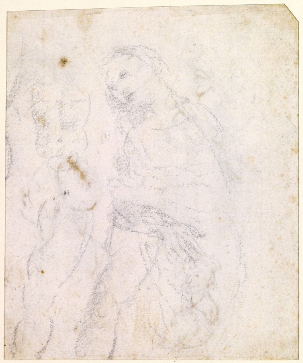 Bir Madonna Çalışması [verso] by Leonardo da Vinci